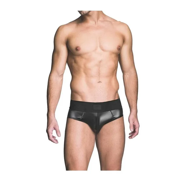 Prowler RED Wetlook Ass-Less Brief – XXL – Black