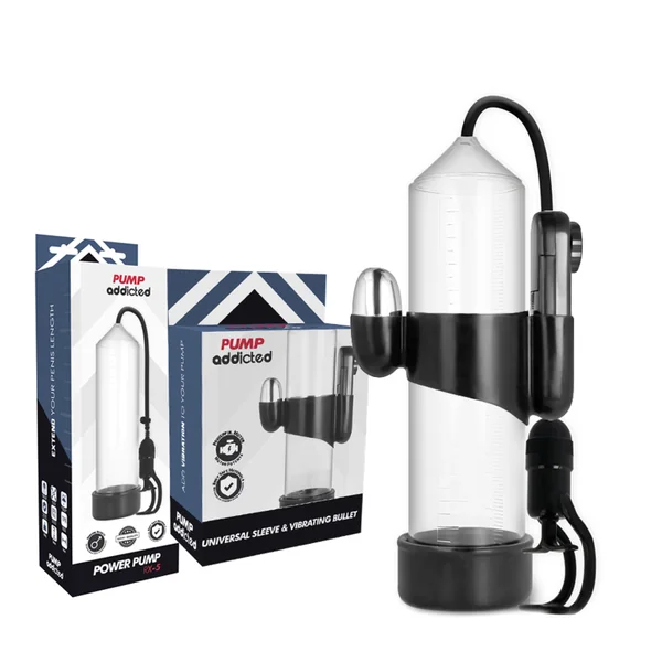 Pump addicted erection pump RX5 transparent with vibrator