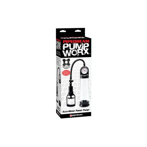 Pump Worx Accu-Meter Power Pump, Clear/Black