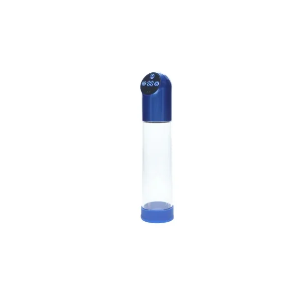PUMPED Automatic Waterproof Penis Pump, Metallic Blue