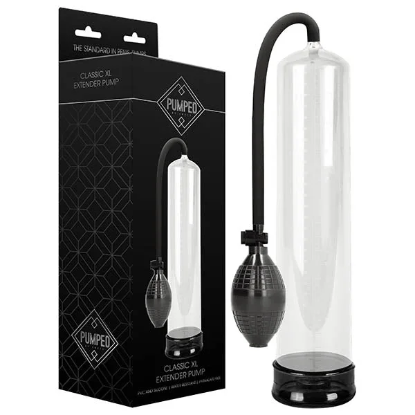 Pumped Classic XL Extender Pump – Clear Large Sized Penis Pump