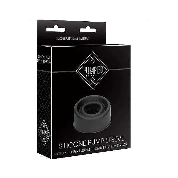 Pumped Silicone Pump Sleeve Med by Shots