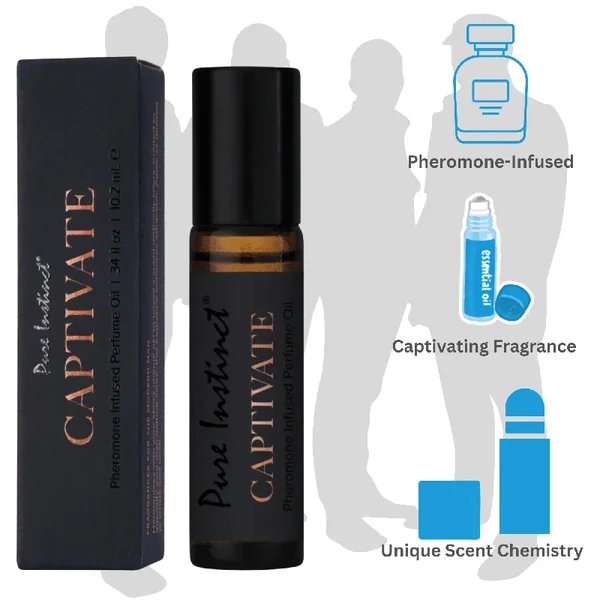 Pure Instinct Phero Oil Captivate .34oz Pheromones for Men