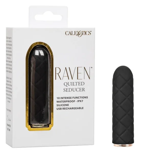 Raven Quilted Seducer Rechargeable Silicone Bullet