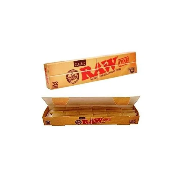 Raw Classic 1 1/4 Cones 32pk