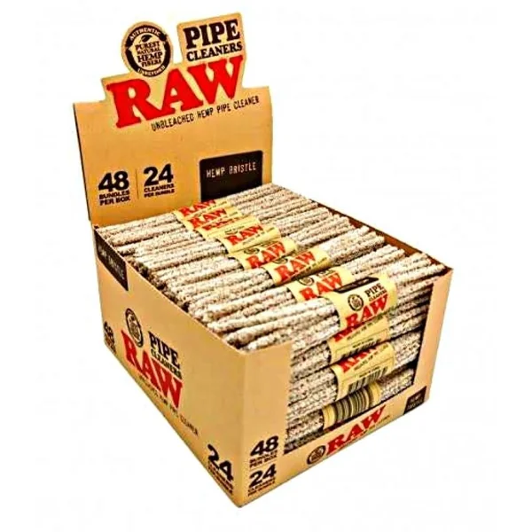 RAW Pipe Cleaners Hemp Soft 48 Bundles 24 Cleaners/Bundle