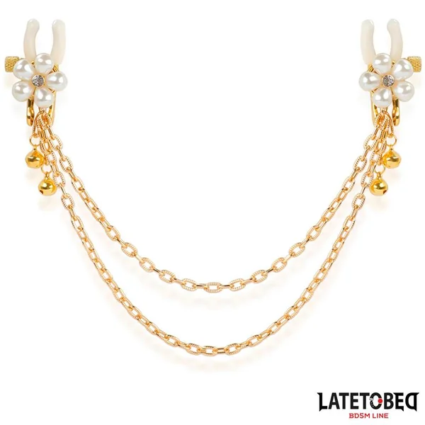 Rearl nipple clamps with Chain