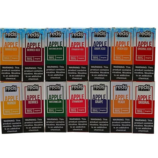 Reds Apple Juice 100ml Gold Kiwi Iced 6mg