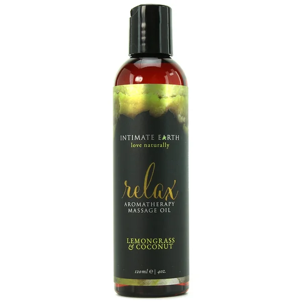Relax Massage Oil 4oz/120ml in Lemongrass & Coconut