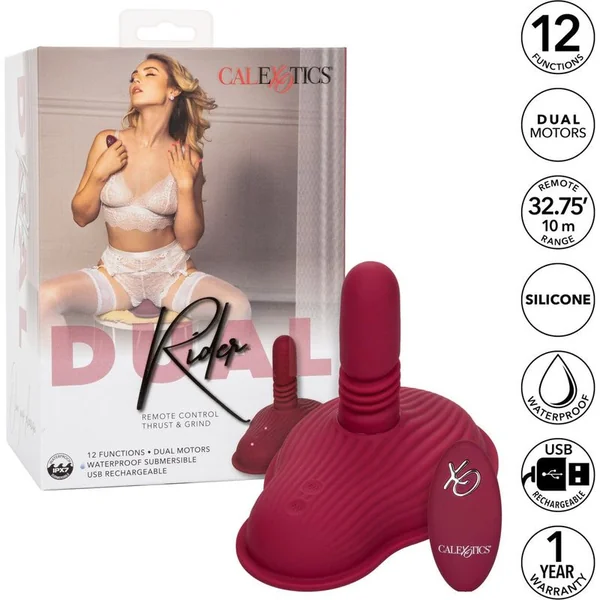 Remote Vibrator - Calexotics - Dual Rider - Thrust and Grind