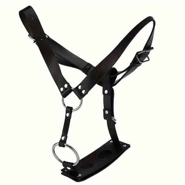 Removable Sexy Adjustable Cock Ring Harness With Anal Plug Dildo Strap