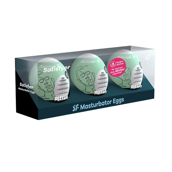 Riffle Masturbator Egg 3pk by Satisfyer