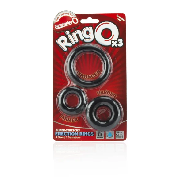 RING O 3PACK BLACK