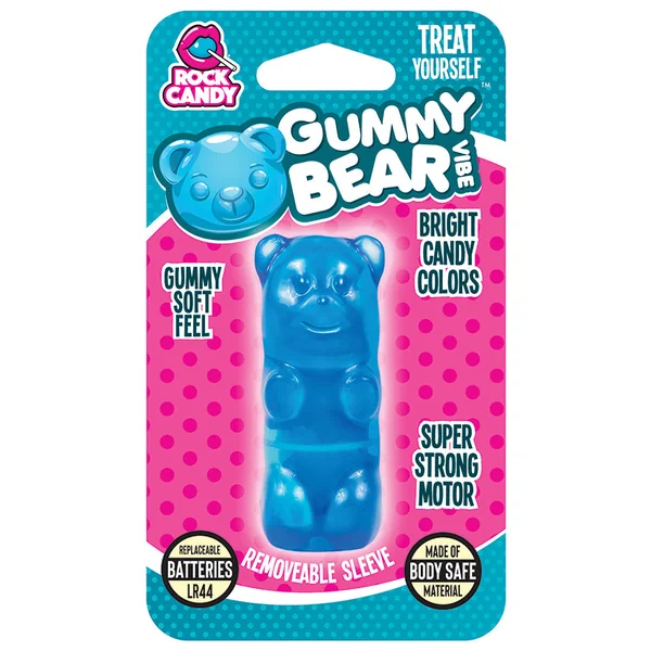 Rock Candy Gummy Bear Vibe Bullet - Blue