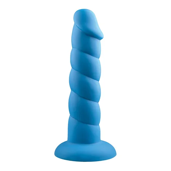 Rock Candy Suga Daddy 8″ Silicone Dildo – Blue
