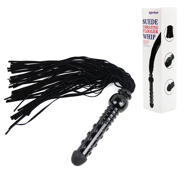 ROOMFUN ZW-021 SM Suede vibrating Flogger Whip
