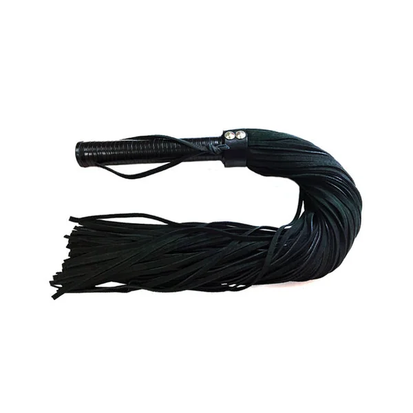Rouge Suede Flogger W-leather Handle - Black