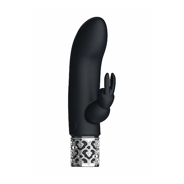 ROYAL GEMS DAZZLING BLACK RECHARGEABLE SILICONE BULLET