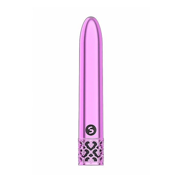 ROYAL GEMS SHINY PINK ABS BULLET RECHARGEABLE