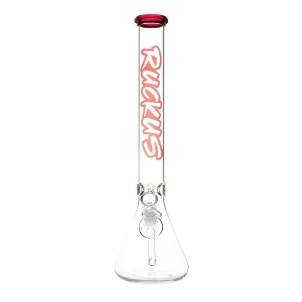 Ruckus 18in Colored Lip Beaker Red