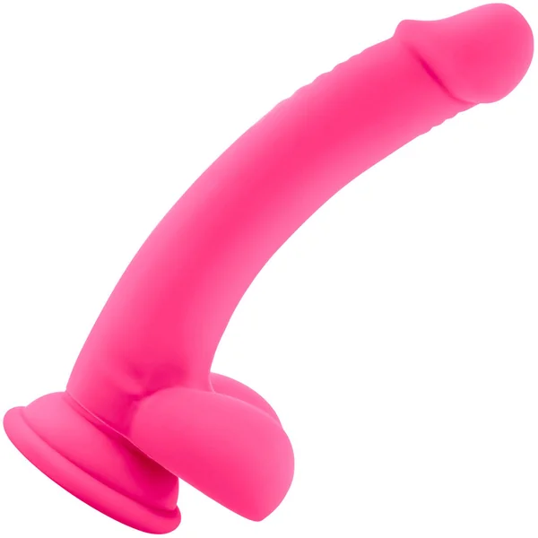 Ruse D Thang Silicone Suction Cup Dildo by Blush Novelties - Hot Pink