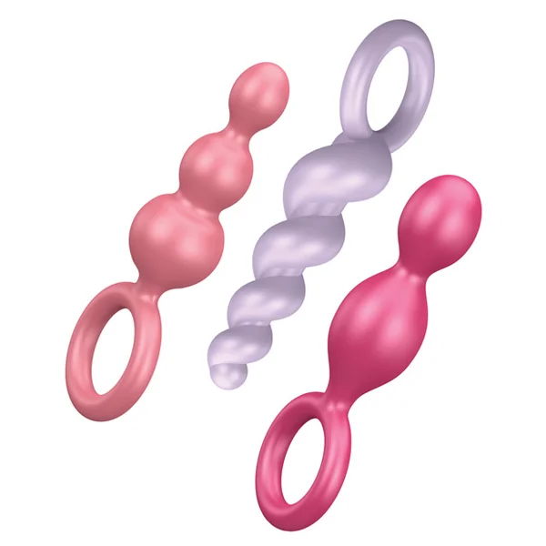 SATISFYER BOOTY CALL PLUGS SET OF 3 COLORED (NET)
