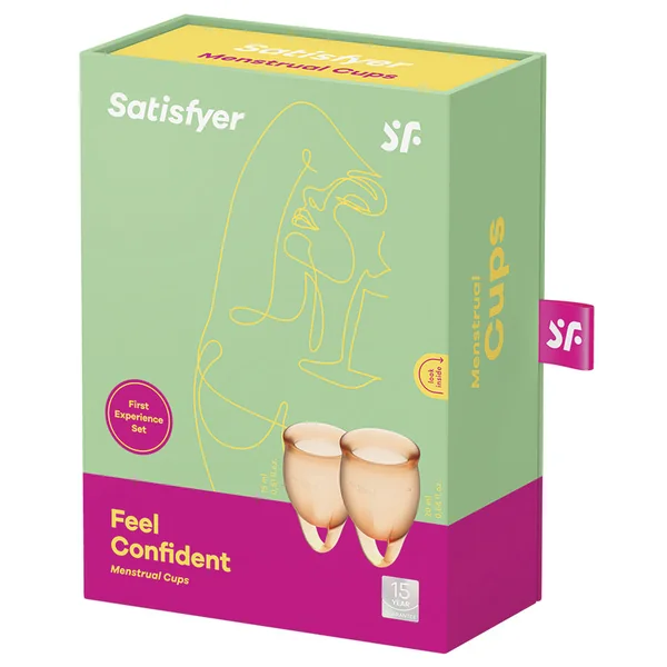 Satisfyer Feel Confident Menstrual Cups - Orange