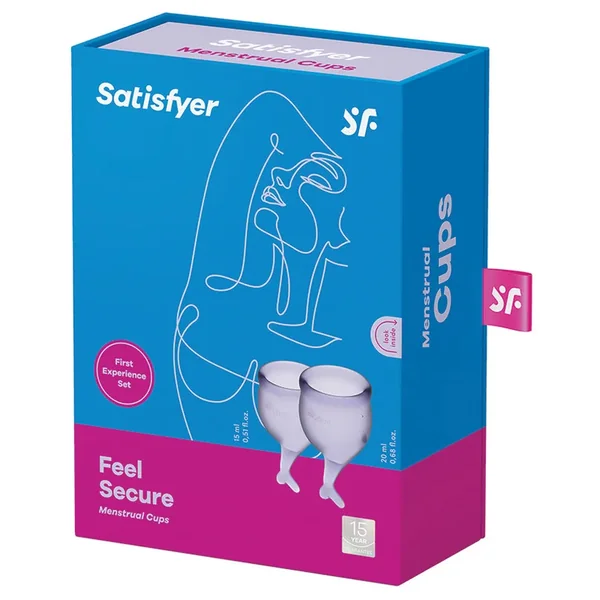 Satisfyer Feel Secure Menstrual Cup-Lilla