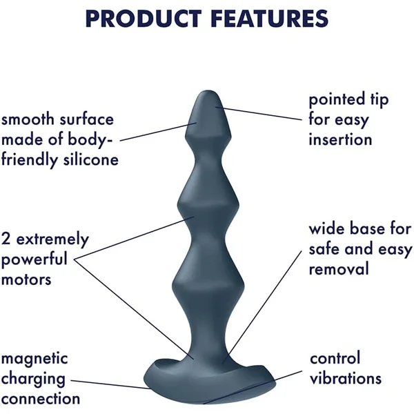 Satisfyer Lolli-Plug 1 Plug Vibrator Anal Vibrator Suitable for Beginners