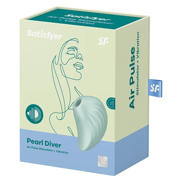 Satisfyer Pearl Diver Air Pulse Stimulator + Vibration - Mint