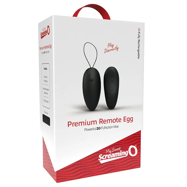 Screaming O My Secret Premium Remote Egg - Black