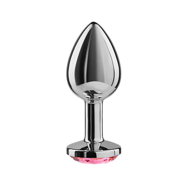 Secretplay anal plug fuchsia 8cm butt sex toy for women men metal jewel gifts