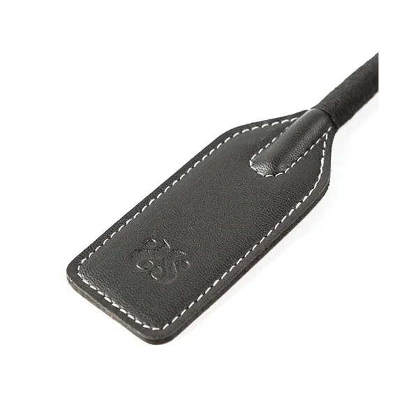 Sei Mio Slap & Tickle Dual Ended Crop & Tickler – Black