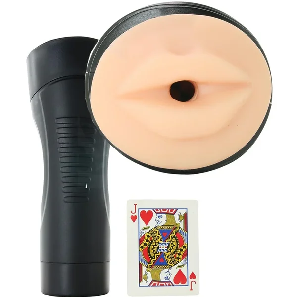 Self Lubrication Easy Grip Masturbation Cup Oral Extra Large Flesh