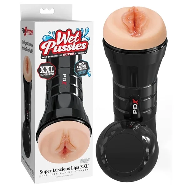 Self-Lubricating Masturbator - Wet Pussies - Super Luscious Lips XXL