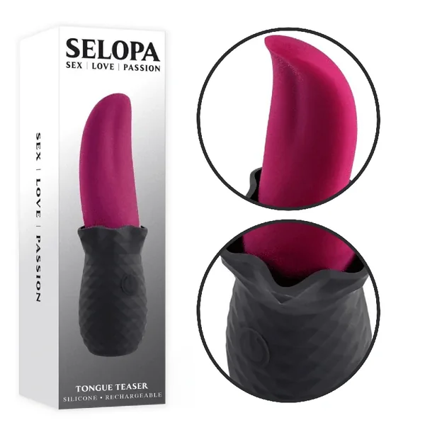 Selopa Flicking Vibrating Tongue Teaser Vibe Rechargeable Clitoral Vibrator