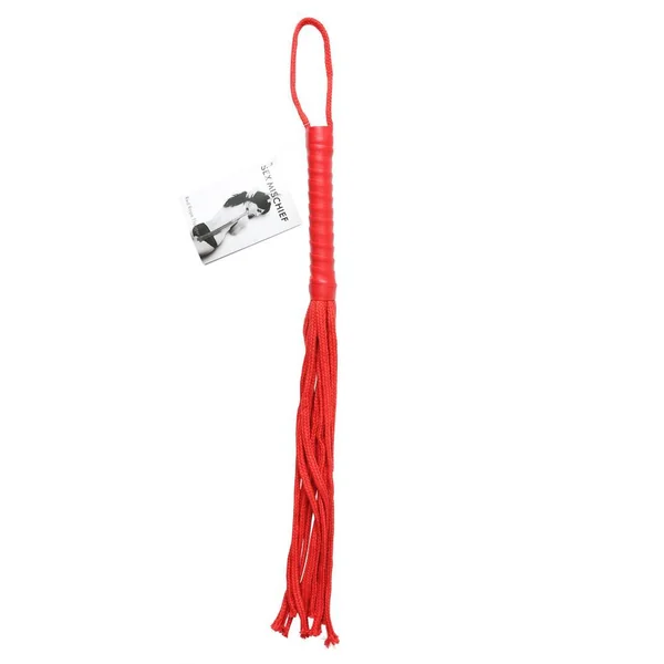 SEX & MISCHIEF RED ROPE FLOGGER