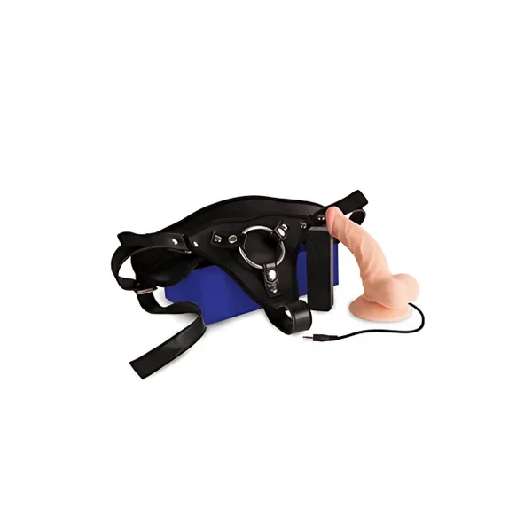 Sexxbian Vibrating Dong with Suction Cup and Harness