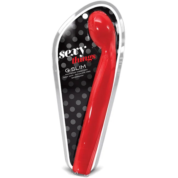 Sexy Things G Slim G-Spot Scarlet Red 8.5-Inch Vibrator