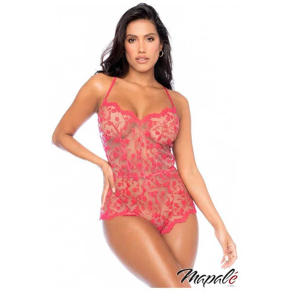 Sheer Floral Romper by Mapale