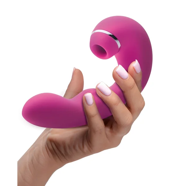 Shegasm 5 Star 10x Tapping G-Spot Vibe With Suction - Teal