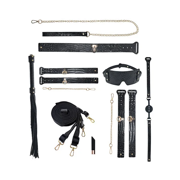 Shots Ouch! Rome Collection Bondage Kit w/Bag - Black