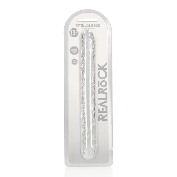 Shots RealRock Crystal Clear 13″ Double Dildo – Transparent