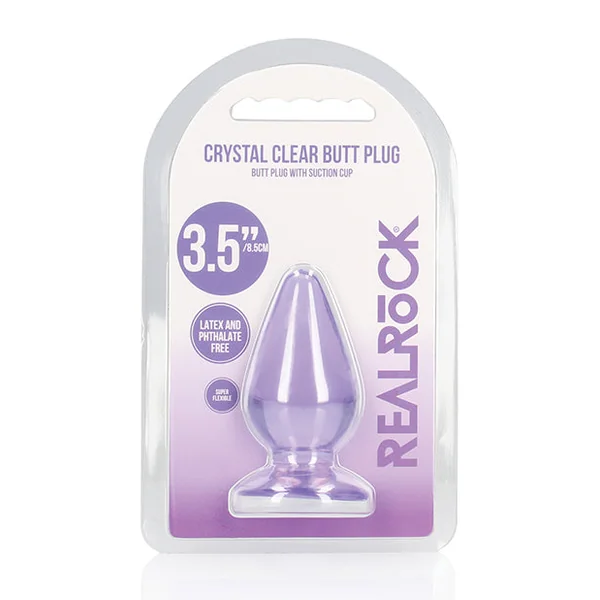 Shots Realrock Crystal Clear Anal Plug