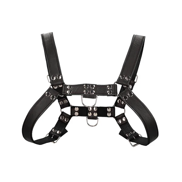 Shots Uomo Chest Bulldog Harness Large-xlarge - Black