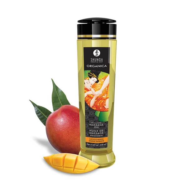 Shunga – Erotic Massage Oil 8.4oz – Organica Luscious Mango