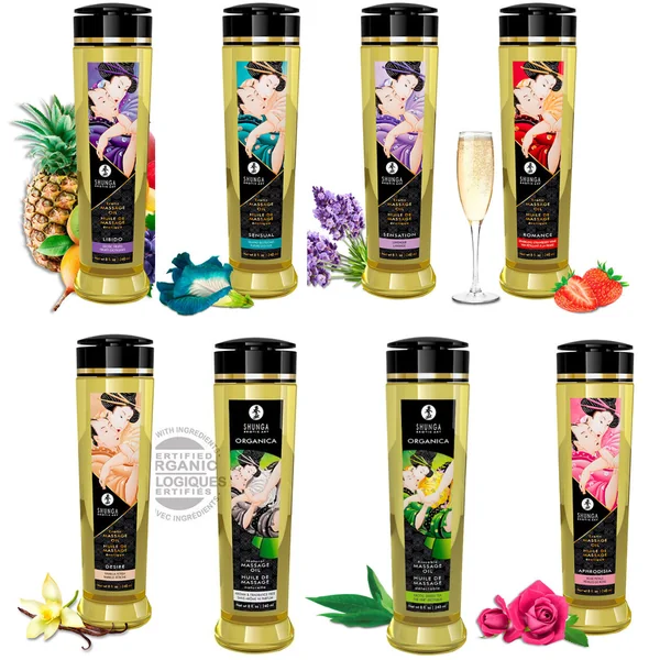 Shunga Erotic Massage Oil - Flavoured 240 ML