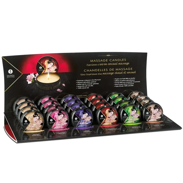 Shunga Mini Candlelight Massage Candles 30ml Full display