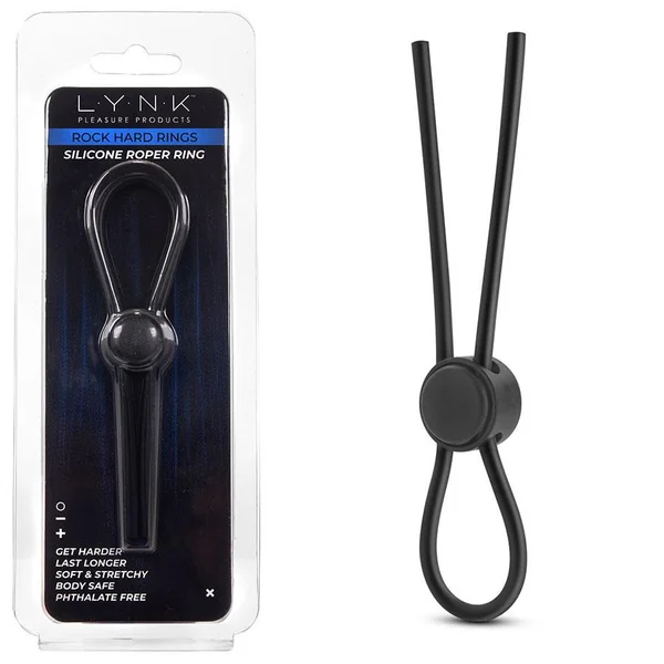 Silicone Roper Lasso Style Adjustable Cock Ring by Lynk Pleasure