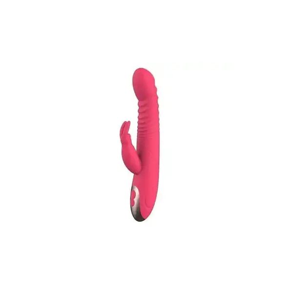 Silicone Waterproof Telescopic Thrusting Rabbit Vibrator